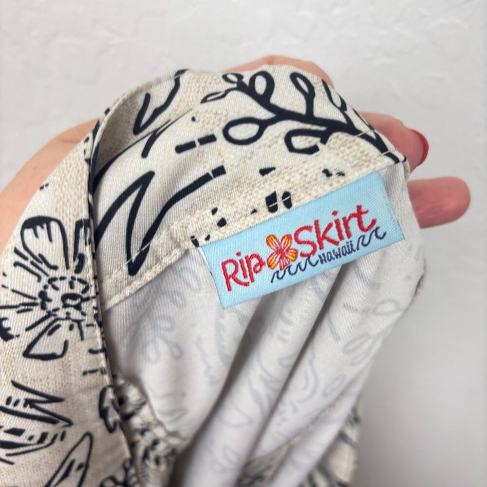 Ripskirt Hawaii M Womens Floral Print High-Waist Wrap Skirt Y2K - Picture 3 of 3